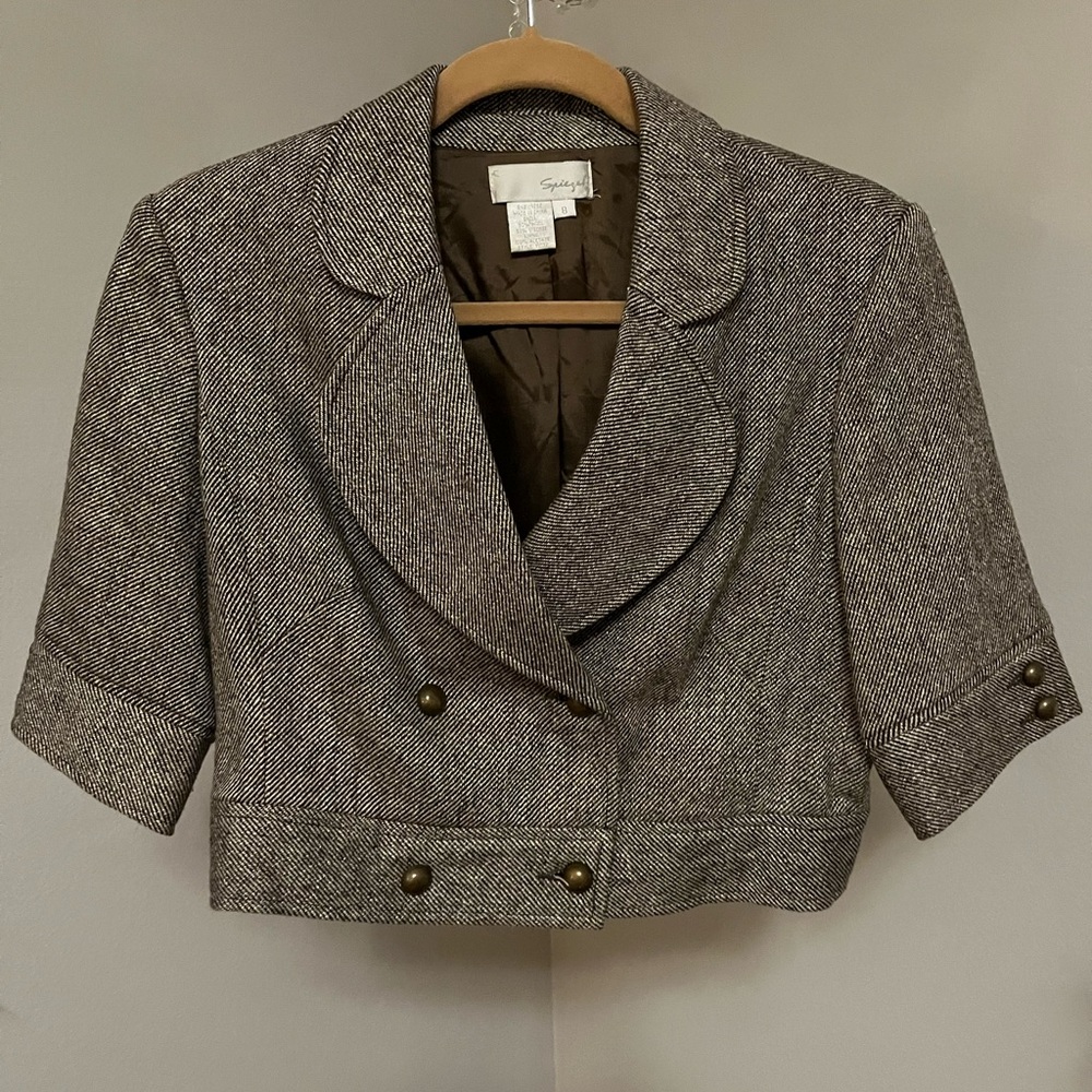 Retro 1980’s Double Breasted Short Sleeve Jacket